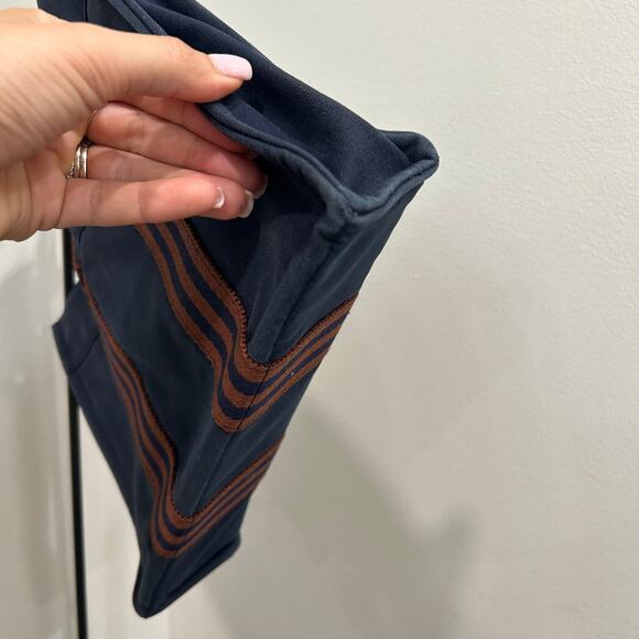 1068 HERMÈS Toile Fourre-Tout PM Tote Blue - Picture 3 of 8